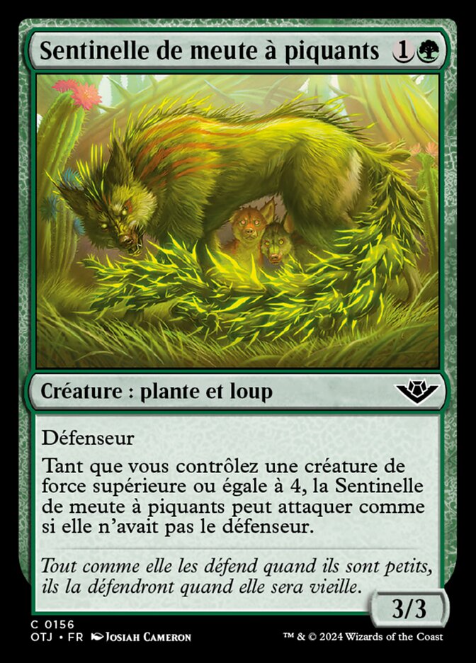 image Sentinelle de meute à piquants