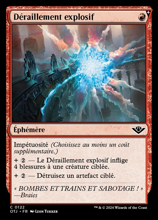 image Déraillement explosif