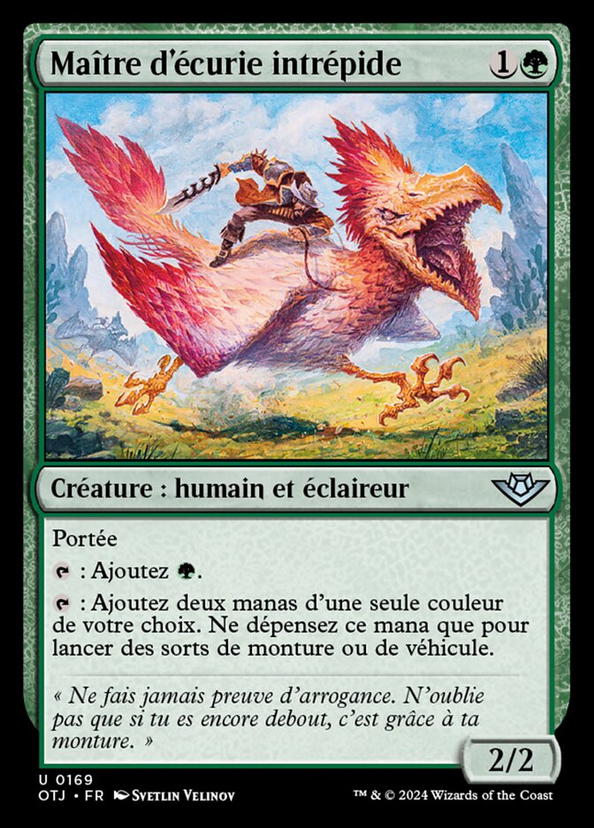 image Maître d'écurie intrépide