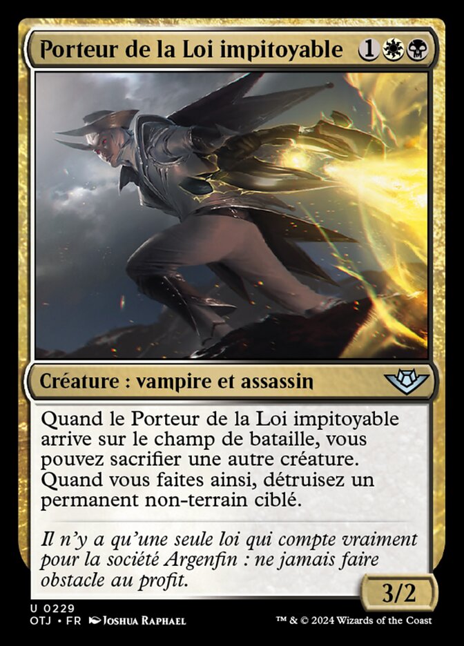 image Porteur de la Loi impitoyable