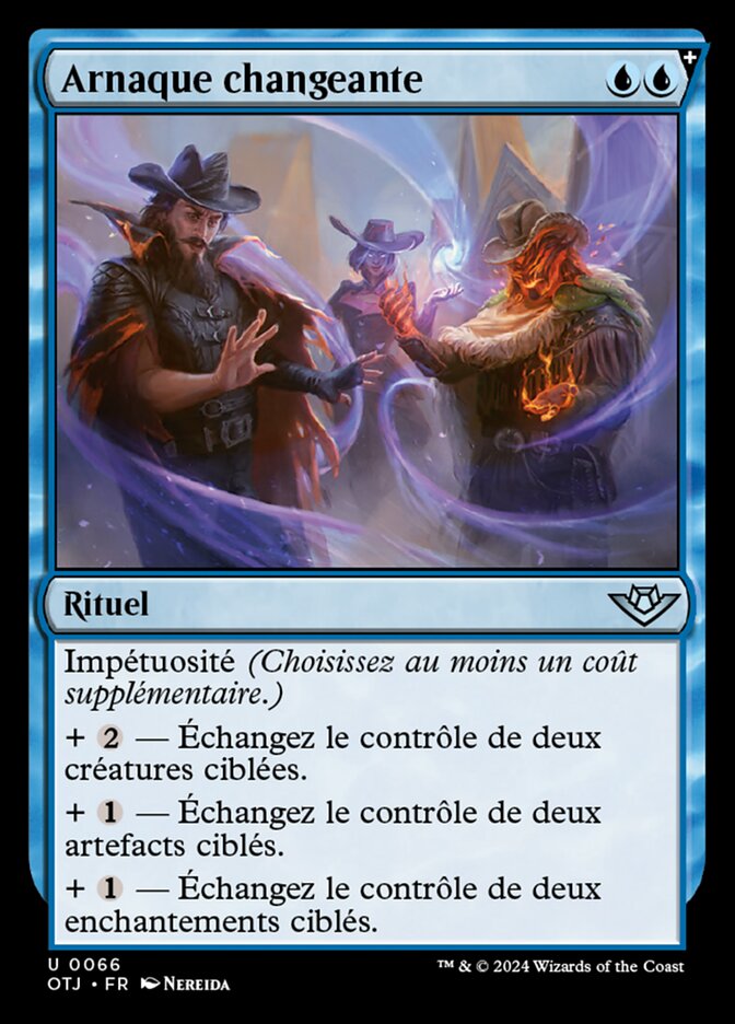 image Arnaque changeante