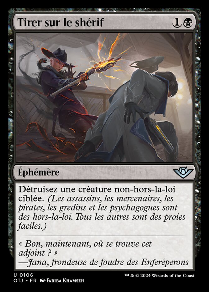 image Tirer sur le shérif