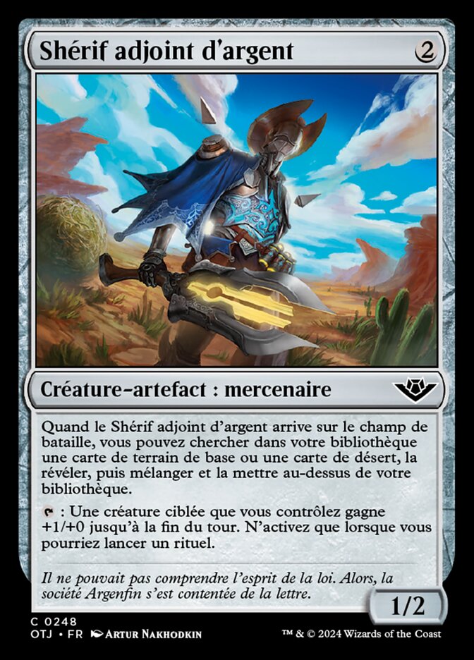 image Shérif adjoint d'argent