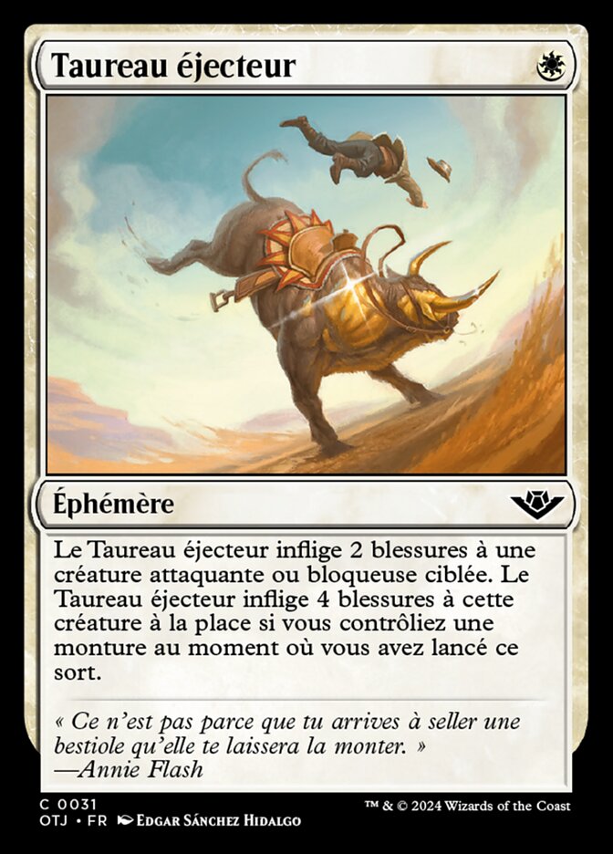 image Taureau éjecteur