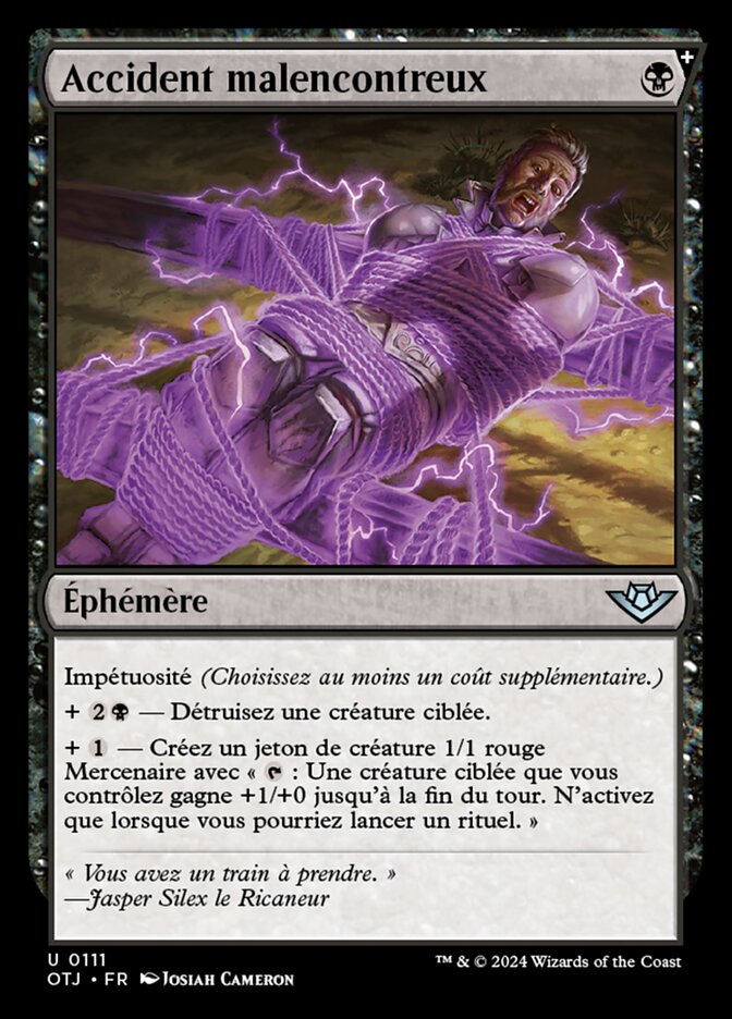 image Accident malencontreux