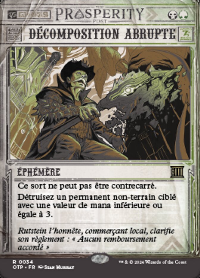 image Décomposition abrupte