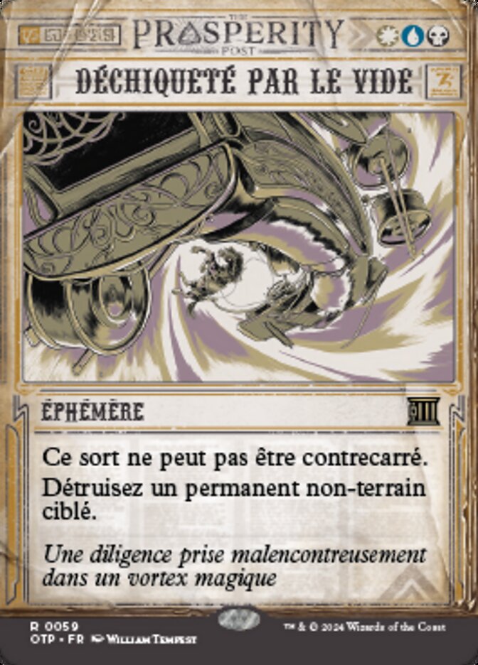 image Déchiqueté par le vide