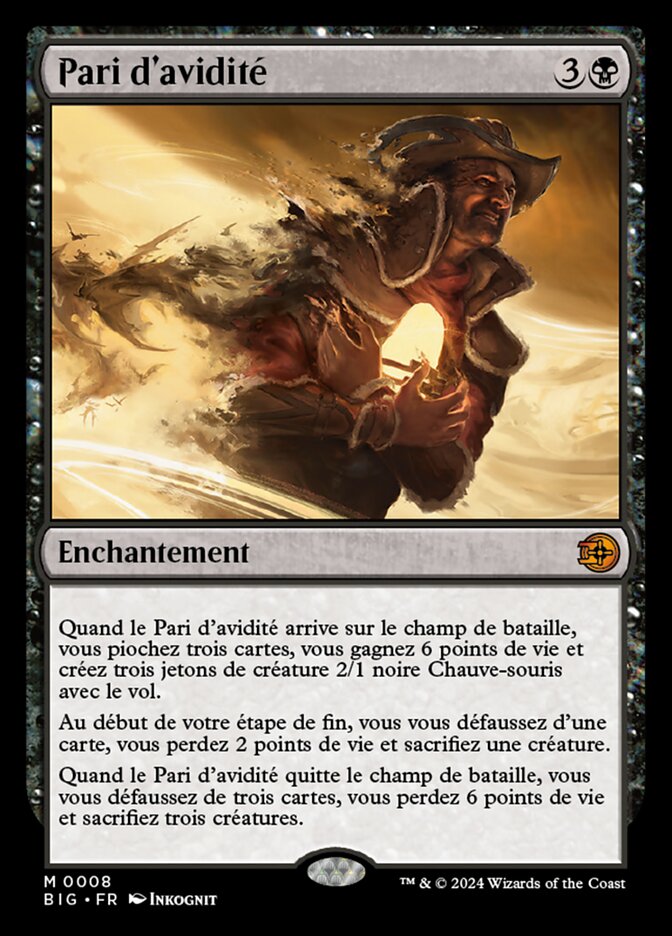 image Pari d'avidité