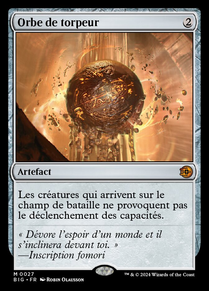 image Orbe de torpeur