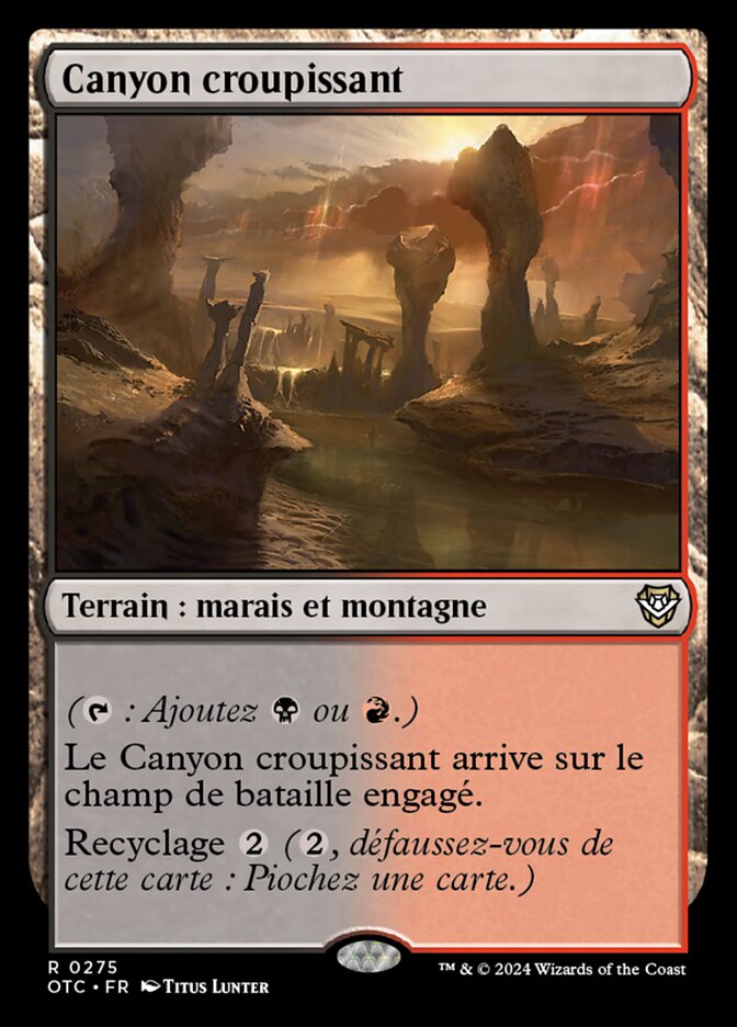 image Canyon croupissant