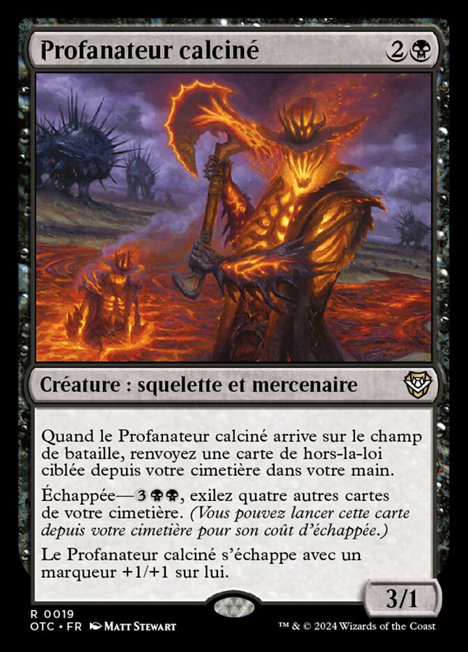 image Profanateur calciné