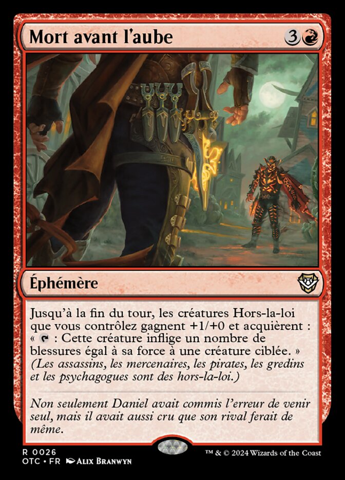 image Mort avant l'aube