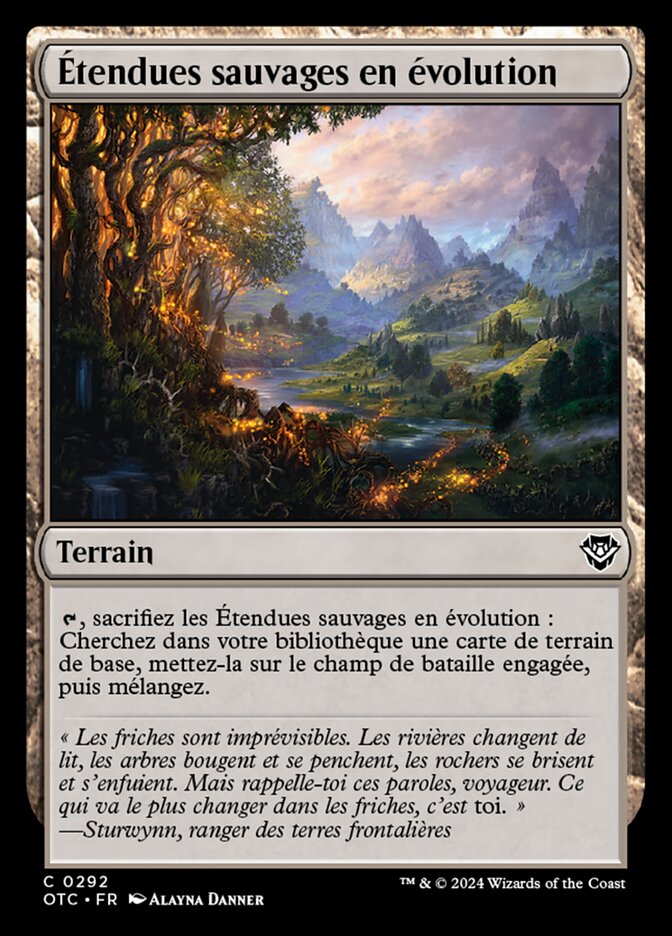 image Étendues sauvages en évolution