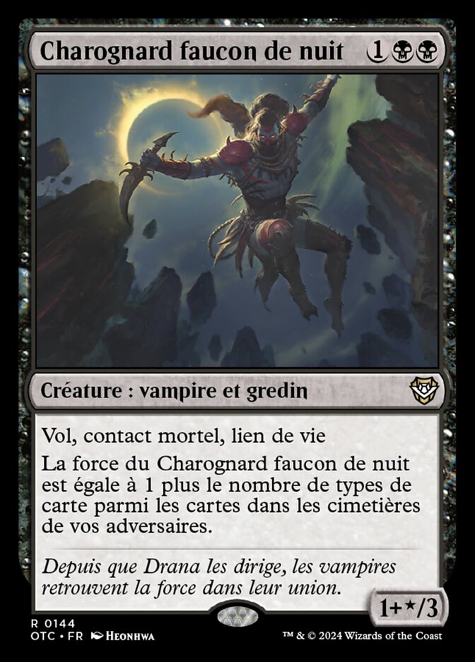image Charognard faucon de nuit