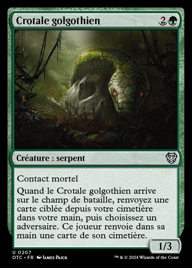 image Crotale golgothien