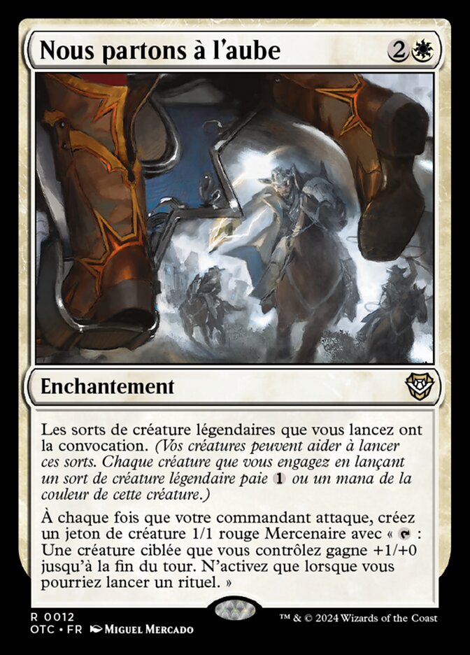 image Nous partons à l'aube