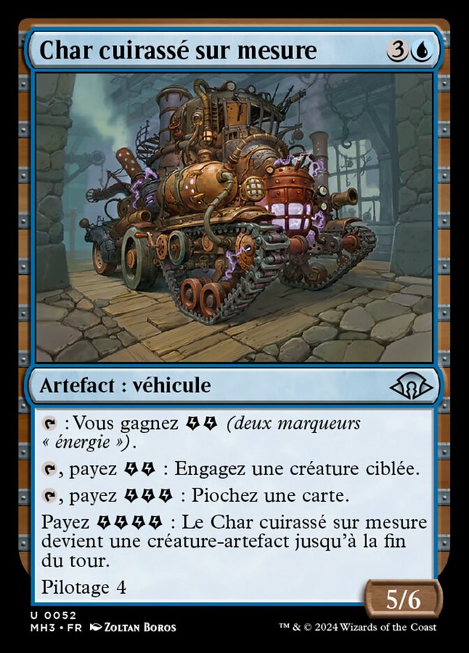 image Char cuirassé sur mesure