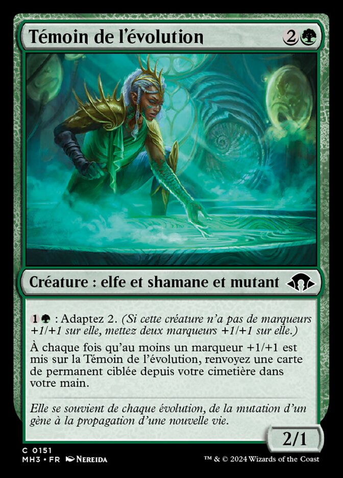 image Témoin de l'évolution