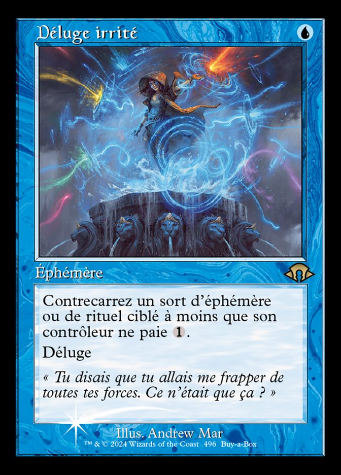 image Déluge irrité