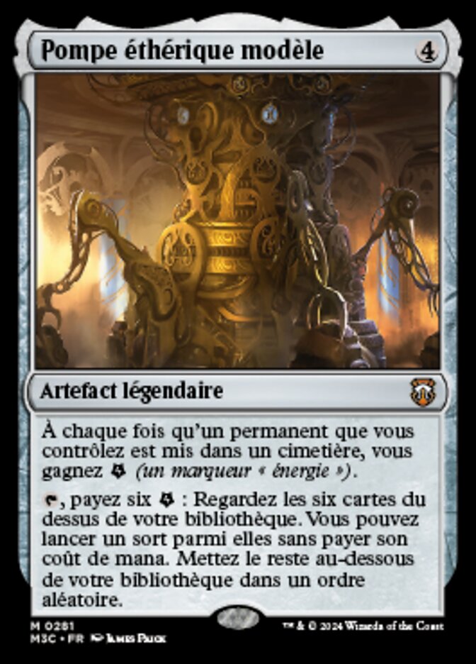 image Pompe éthérique modèle