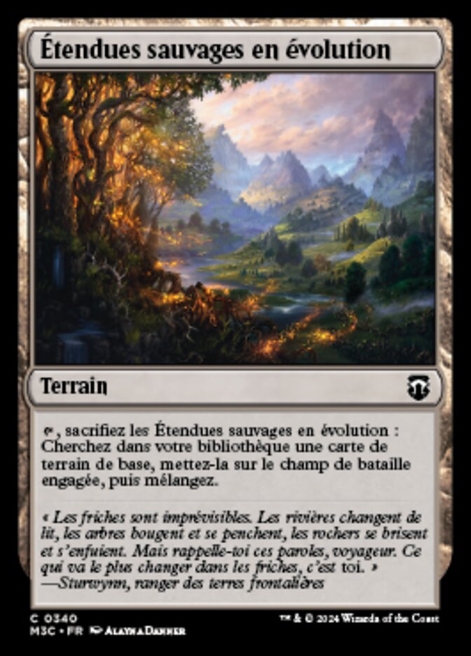 image Étendues sauvages en évolution