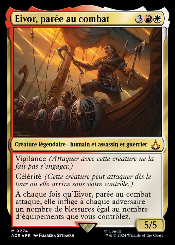 image Eivor, parée au combat