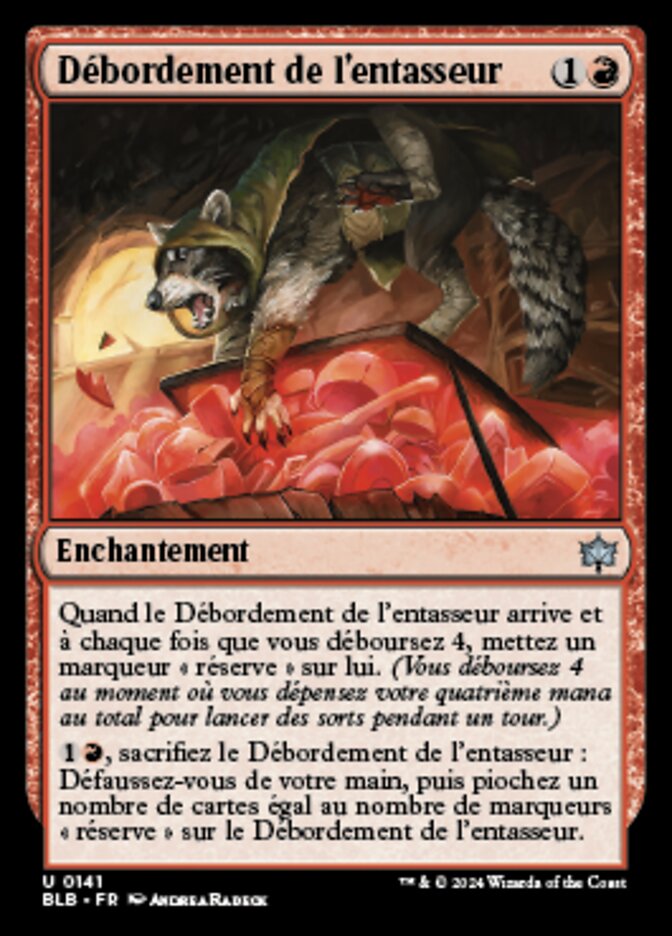 image Débordement de l'entasseur