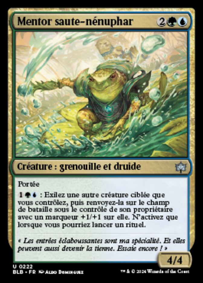 image Mentor saute-nénuphar