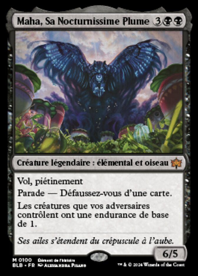 image Maha, Sa Nocturnissime Plume