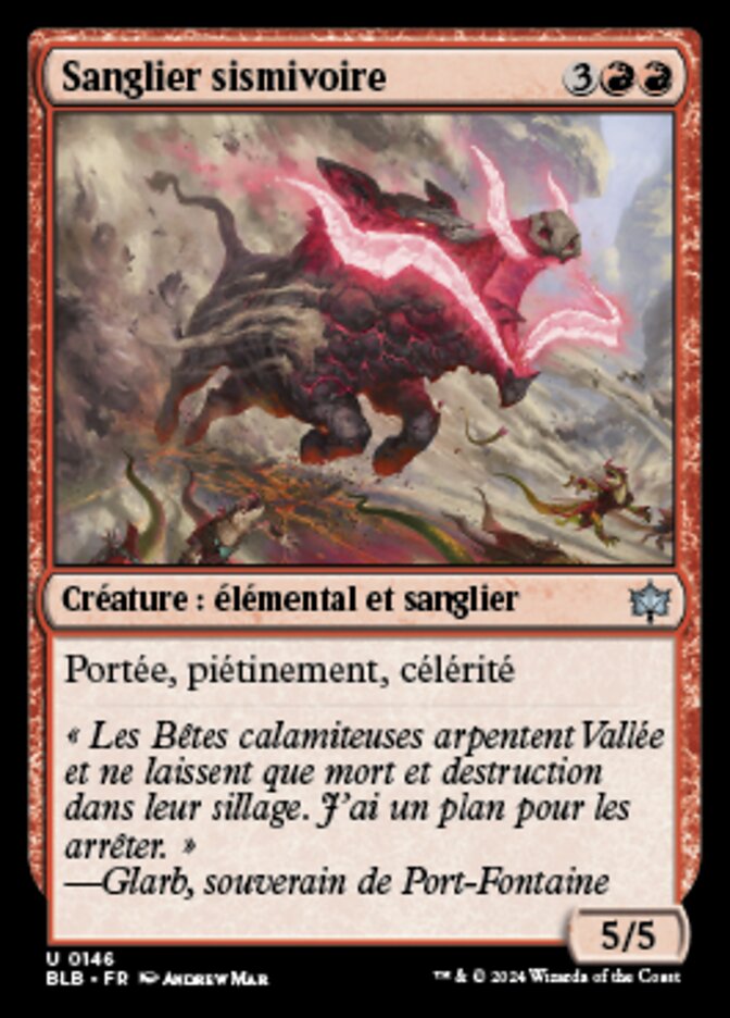 image Sanglier sismivoire