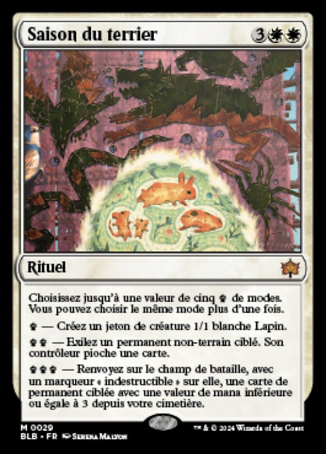 image Saison du terrier