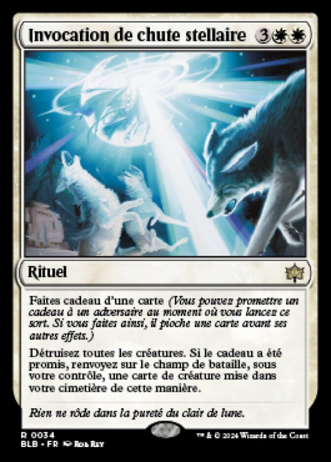 image Invocation de chute stellaire