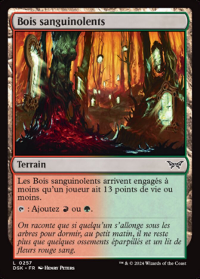 image Bois sanguinolents