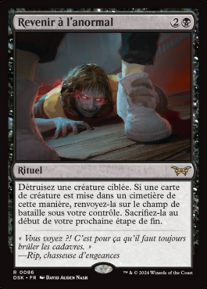 image Revenir à l'anormal