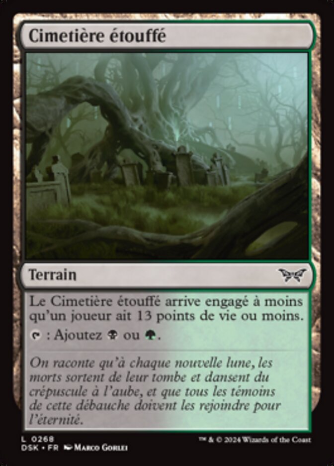 image Cimetière étouffé