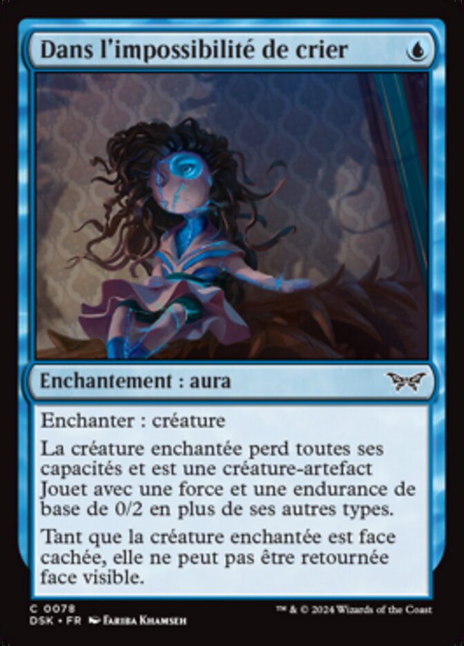 image Dans l'impossibilité de crier