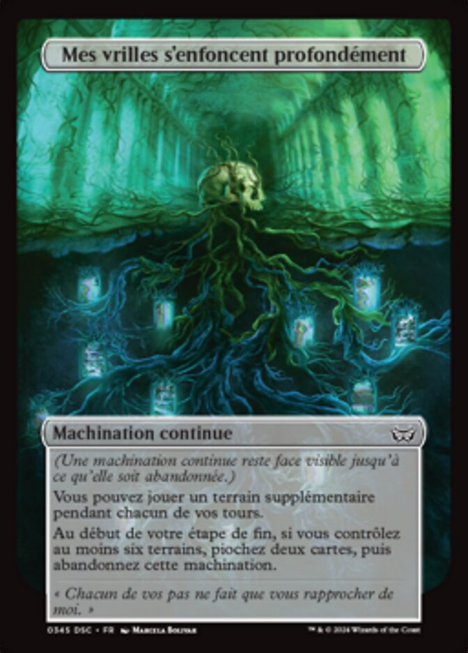 image Mes vrilles s'enfoncent profondément