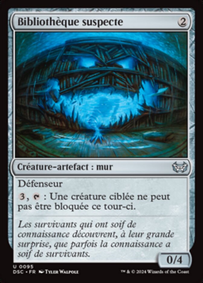 image Bibliothèque suspecte