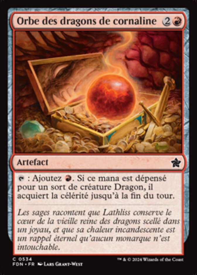 image Orbe des dragons de cornaline