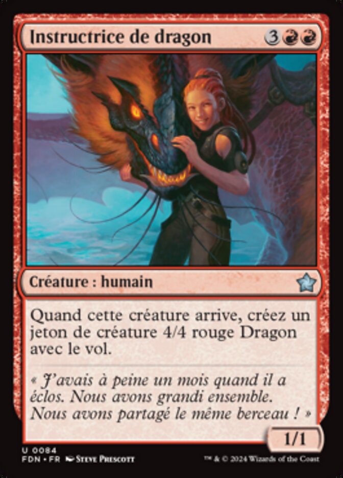 image Instructrice de dragon