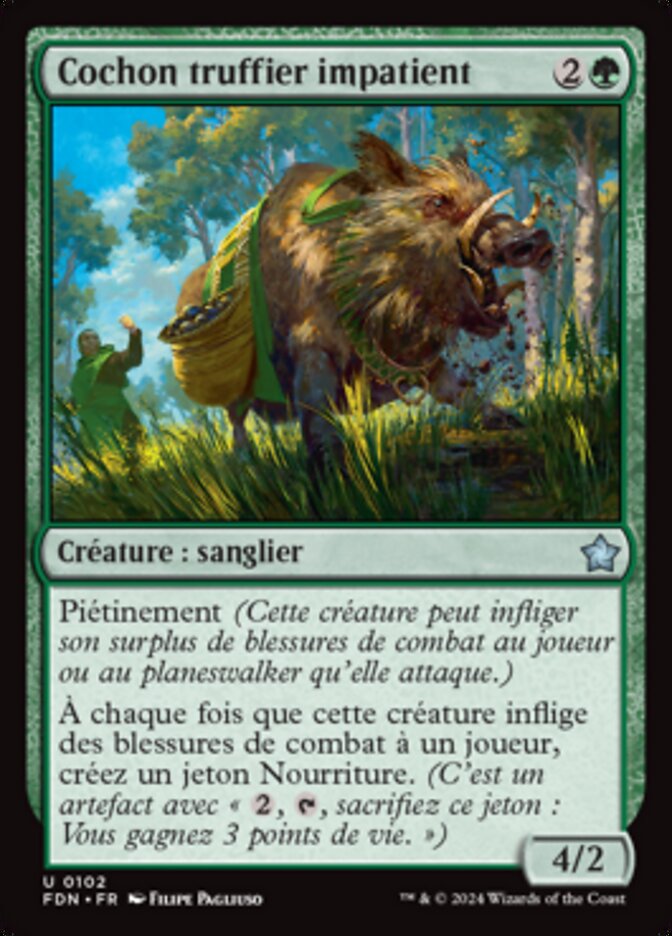 image Cochon truffier impatient