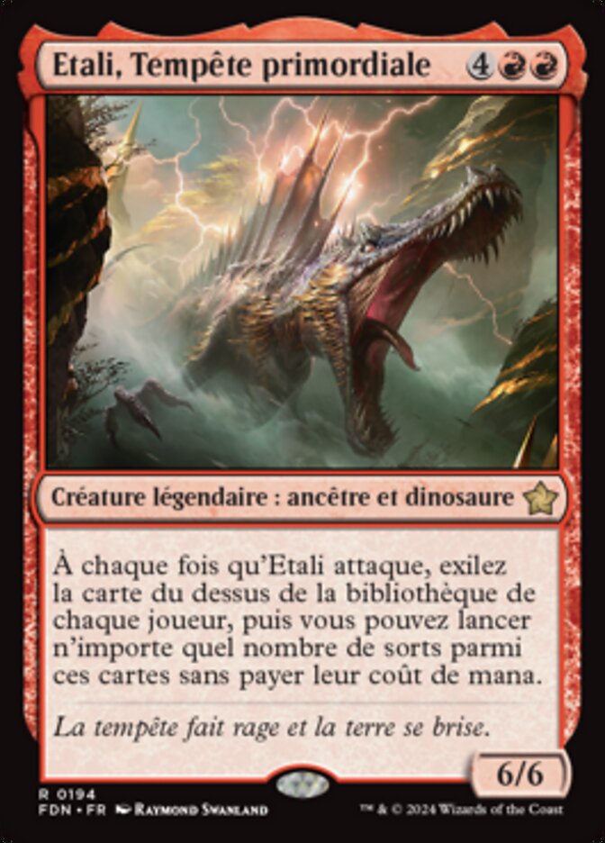image Etali, Tempête primordiale