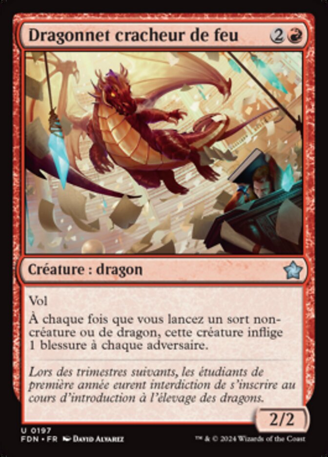 image Dragonnet cracheur de feu