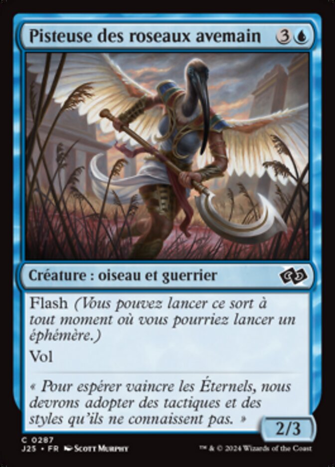 image Pisteuse des roseaux avemain