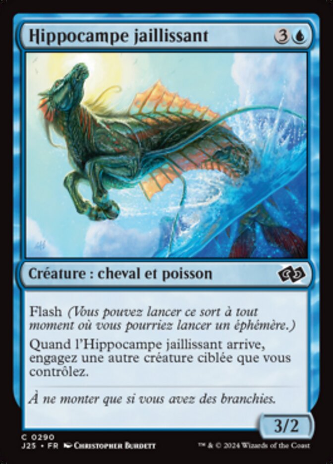 image Hippocampe jaillissant