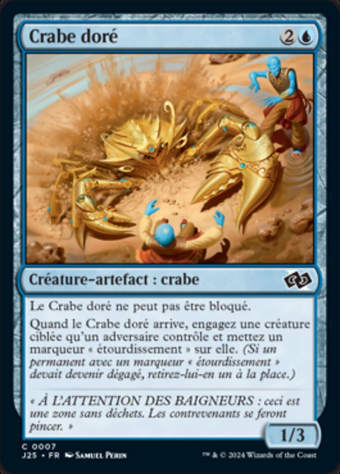 image Crabe doré