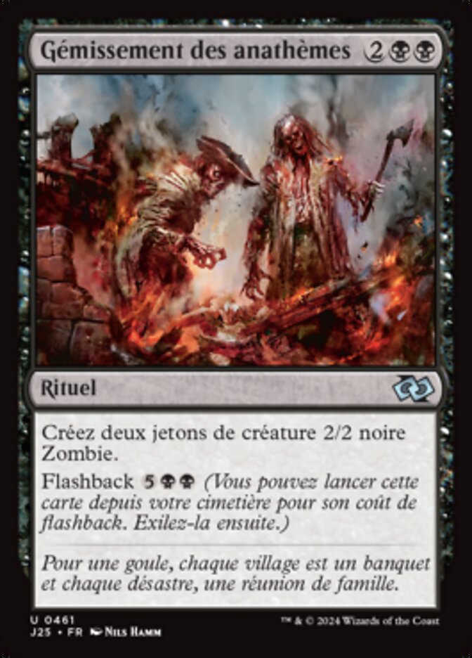 image Gémissement des anathèmes