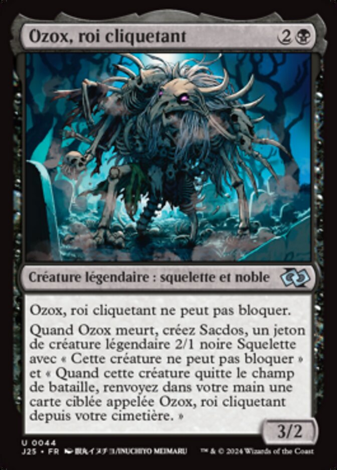 image Ozox, roi cliquetant