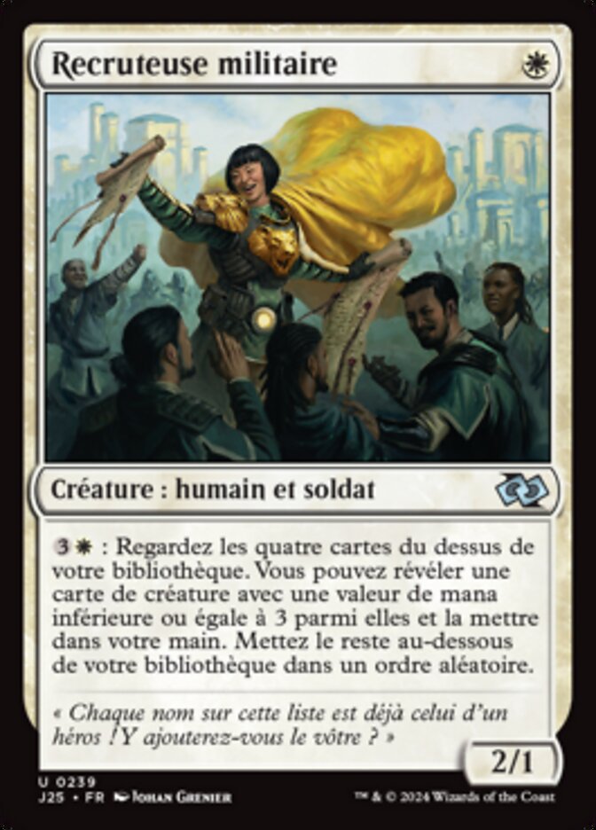 image Recruteuse militaire