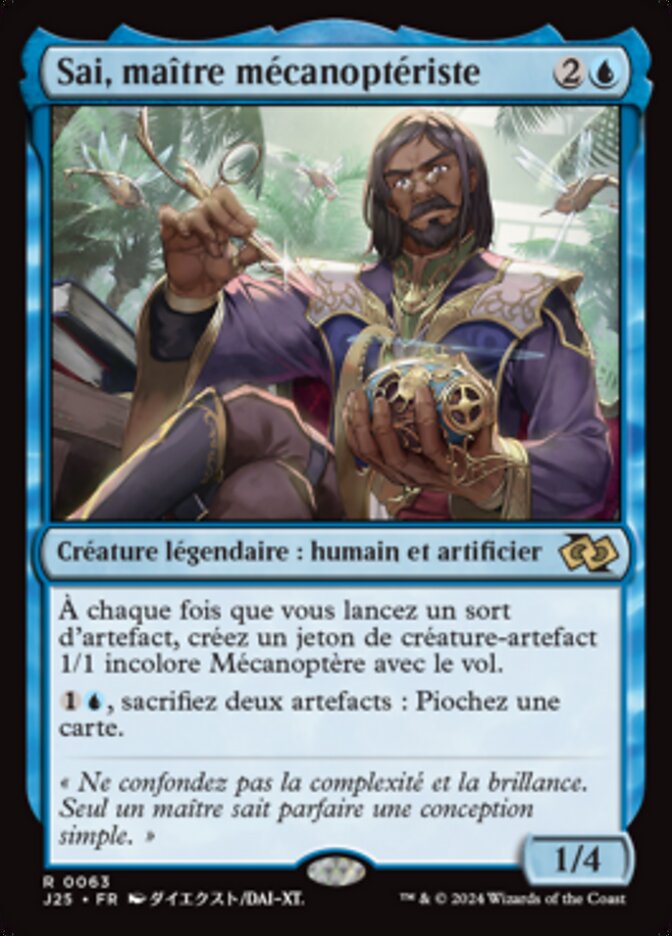 image Sai, maître mécanoptériste